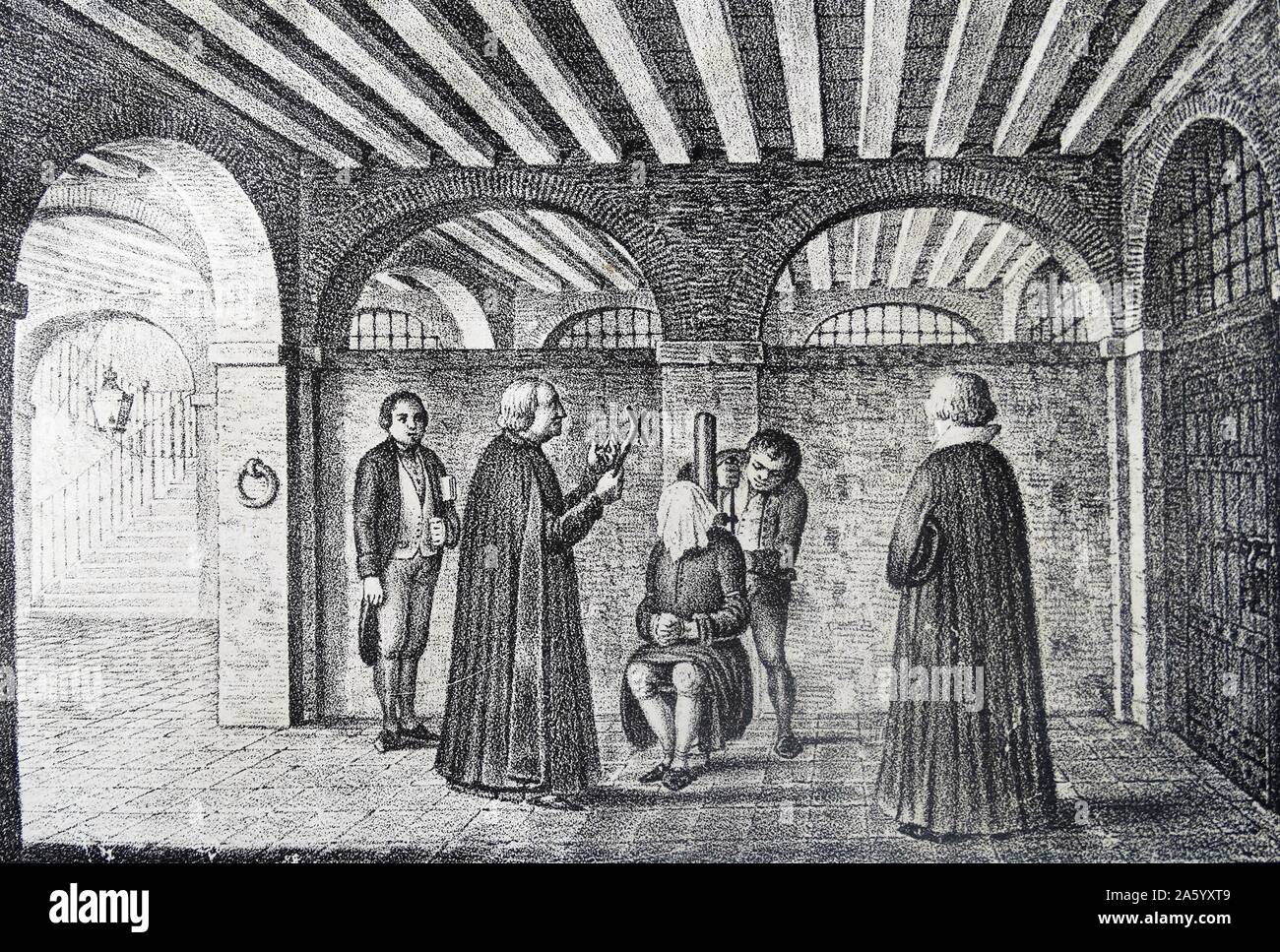 Ausführung in Valencia, Spanien, der Canon Baltasar Calvo, die Rebellen gegen die französische Besetzung geführt Stockfoto