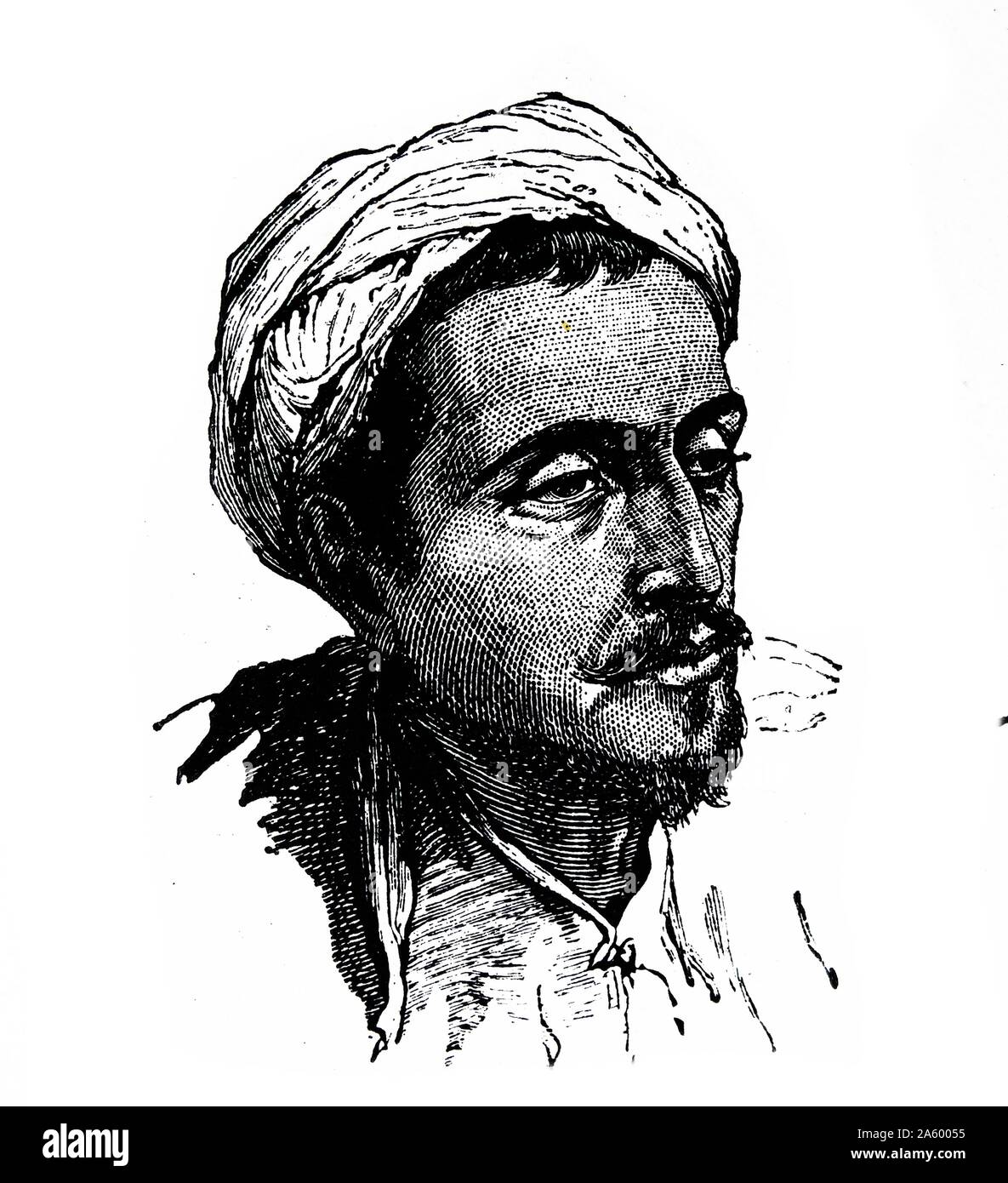 Porträt einer Nimcha oder ein Muslimism zu konvertieren. Vom 19. Jahrhundert Stockfoto