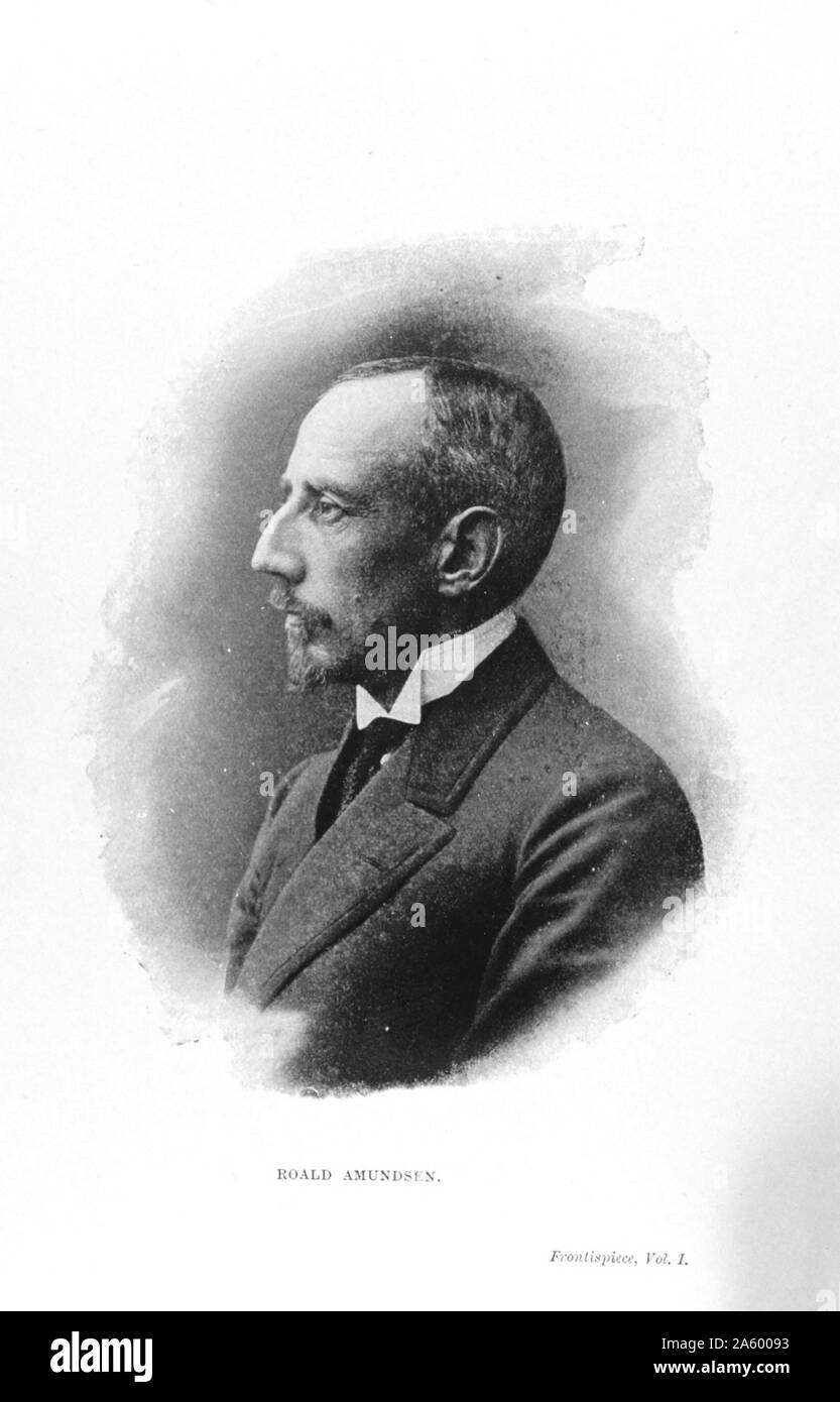 Frontispiz Portrait von Roald Amundsen, 1872-1928 Stockfoto