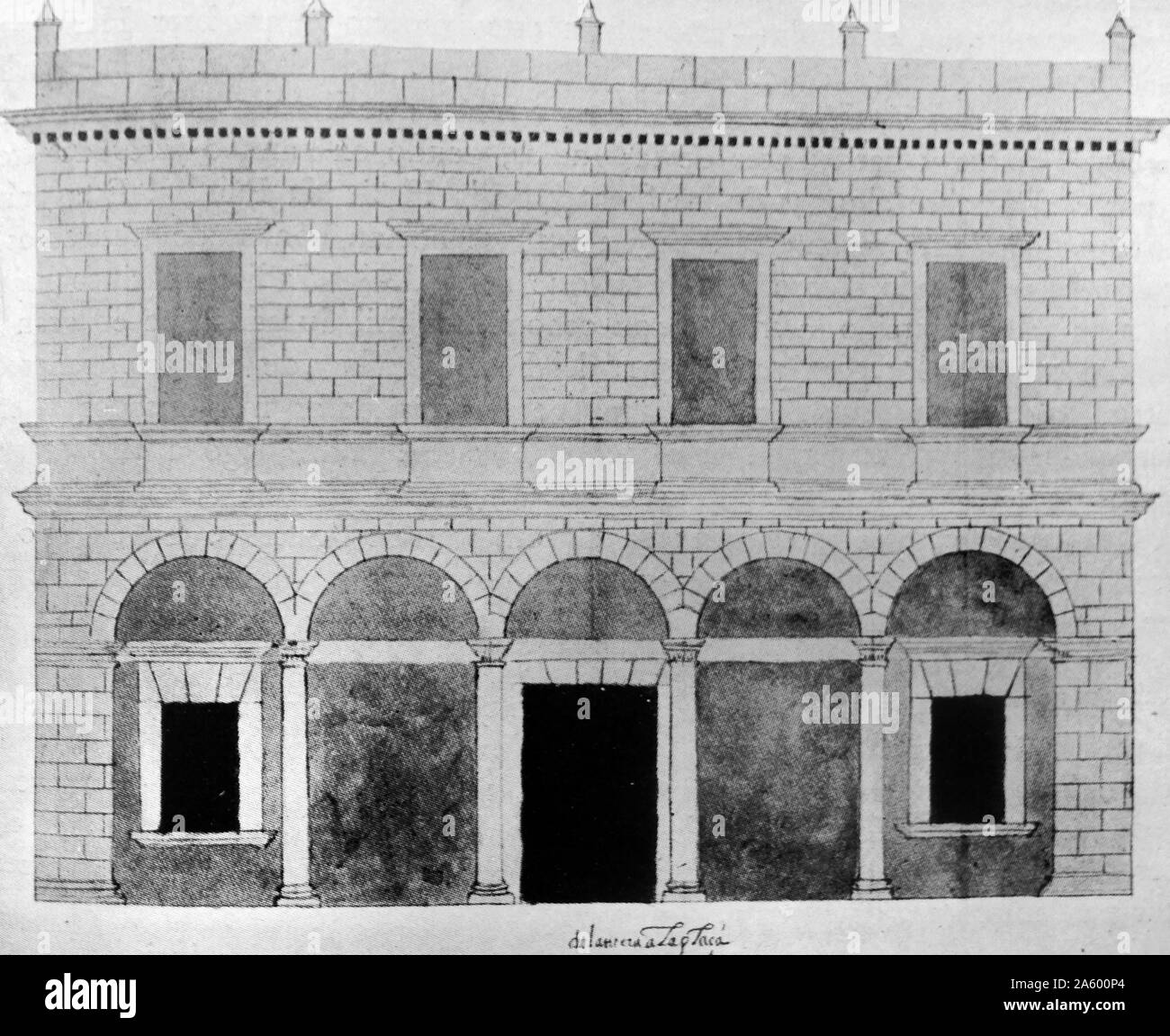 Abbildung zeigt das äußere des Gebäudes Zoll Cartagena de Indias. Datiert aus dem 16. Jahrhundert Stockfoto