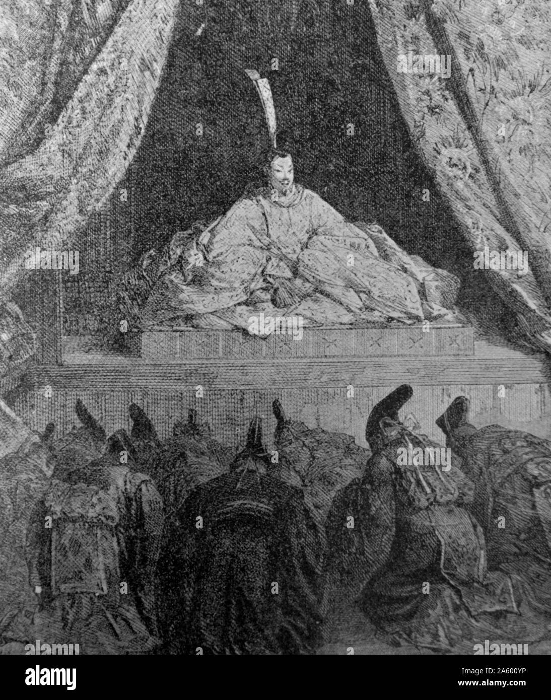 Japanische gravur des 19 jahrhunderts Fotos und Bildmaterial in hoher