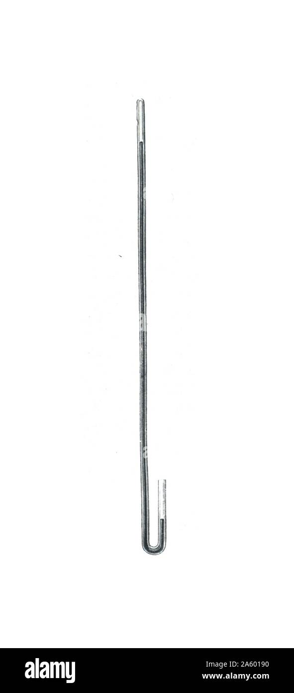 Torricellian Tube Barometer; 1849 Evangelista Torricelli (1608 – 1647); Italienischer Physiker und Mathematiker Stockfoto