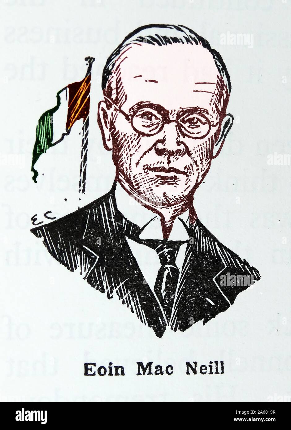 Eoin MacNeill 1867 – 1945. Irische Gelehrte nationalistischer Aktivist; und Sinn Féin Politiker Stockfoto