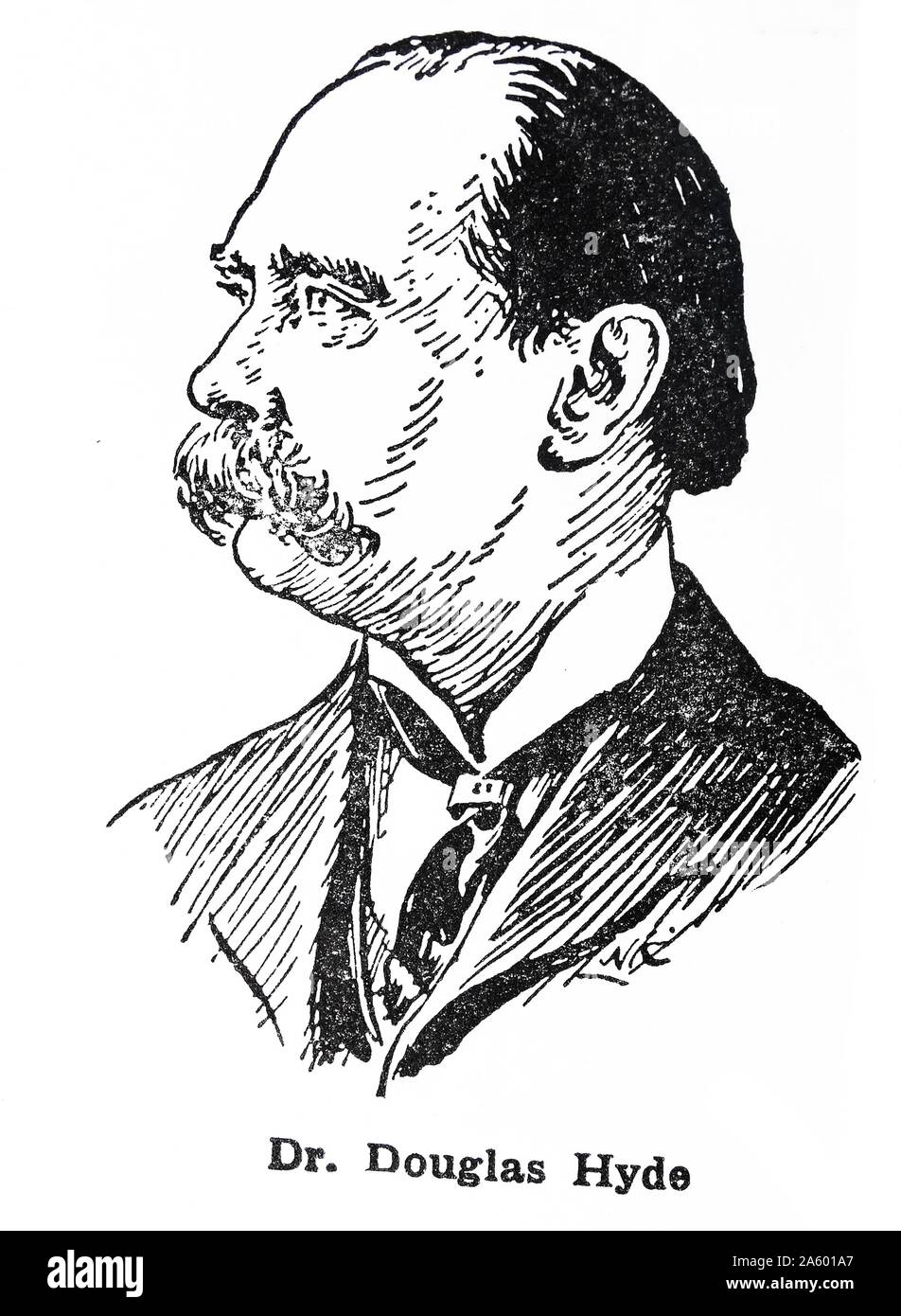 Douglas Hyde (1860 – 1949); Irischer Gelehrter der irischen Sprache, der als erster Präsident von Irland von 1938 bis 1945 diente. Stockfoto