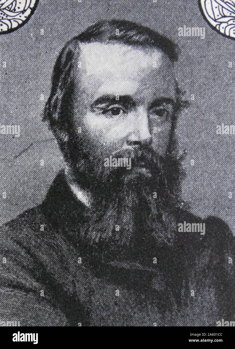 Robert O'Hara Burke (6 Mai 1821 – c. 28. Juni 1861) war ein irischer Soldat und Polizist, der Ruhm als australische Forscher erreicht. Er war der Führer von Burke und Wills Feldzug, der die erste Expedition nach Australien von Süd nach Nord zu durchqueren war, suchen eine Route quer durch den Kontinent von den besiedelten Gebieten von Victoria an den Golf von Carpentaria Stockfoto