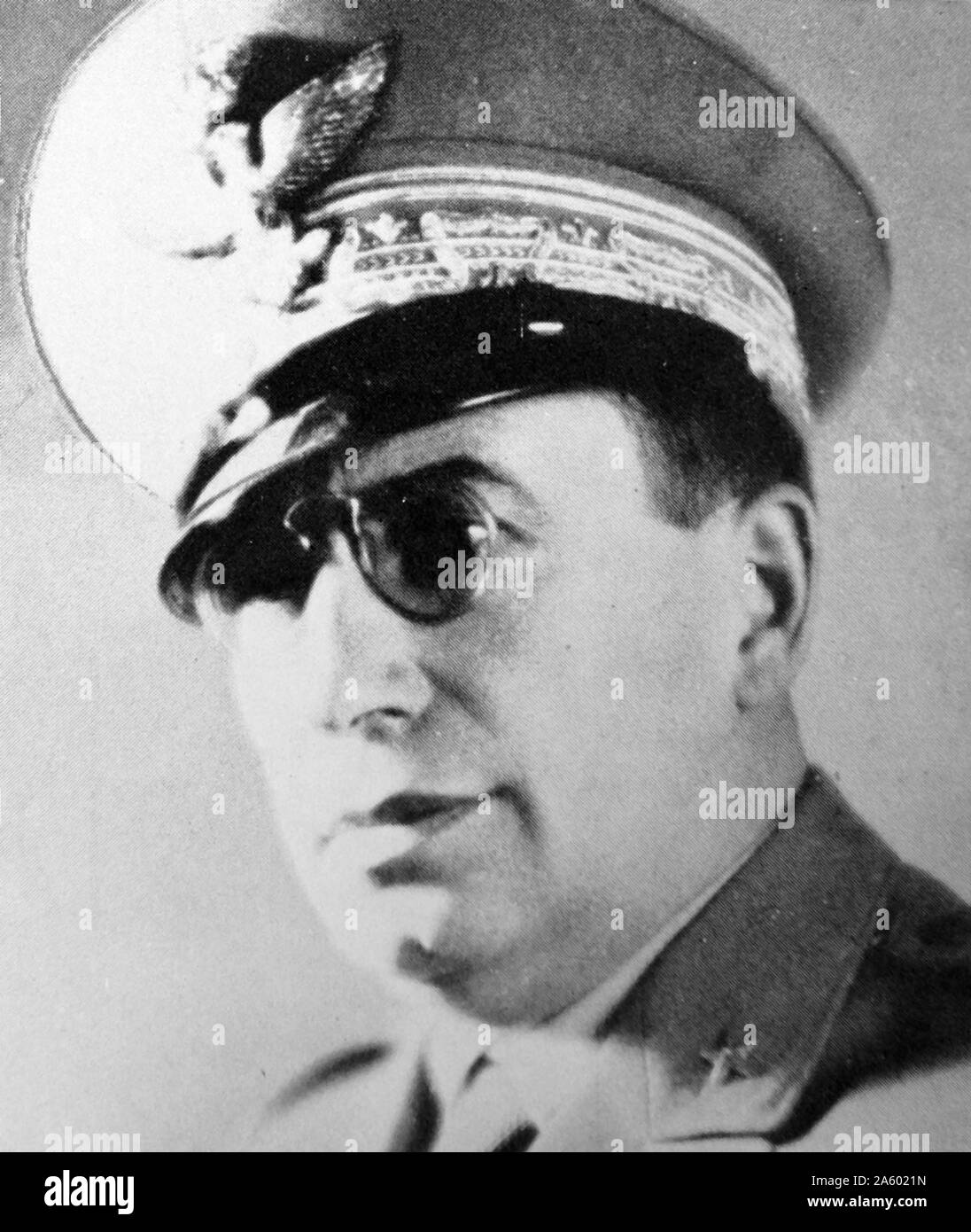 Mario Roatta (1887 – 1968), italienischer General, am bekanntesten für seine Rolle im italienischen 2. Armee Repression gegen die Zivilbevölkerung in den slowenischen und kroatischen bewohnten Gebieten der Italienisch besetzten Jugoslawien während des zweiten Weltkriegs Stockfoto