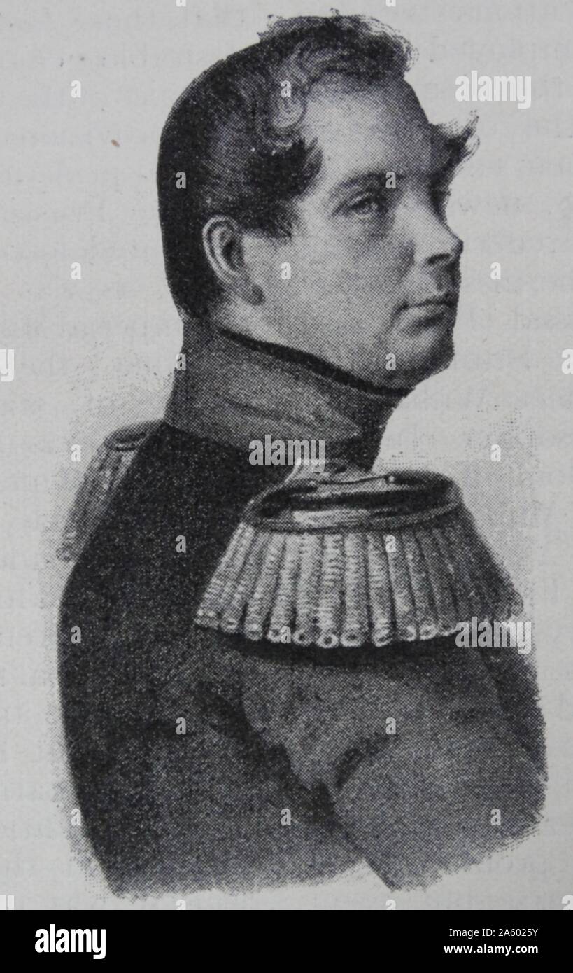 Frederick William IV (Deutsch: Friedrich Wilhelm IV., 15. Oktober 1795 – 2. Januar 1861), der älteste Sohn und Nachfolger von Frederick William III von Preußen, regierte als König von Preußen von 1840 bis 1861 Stockfoto