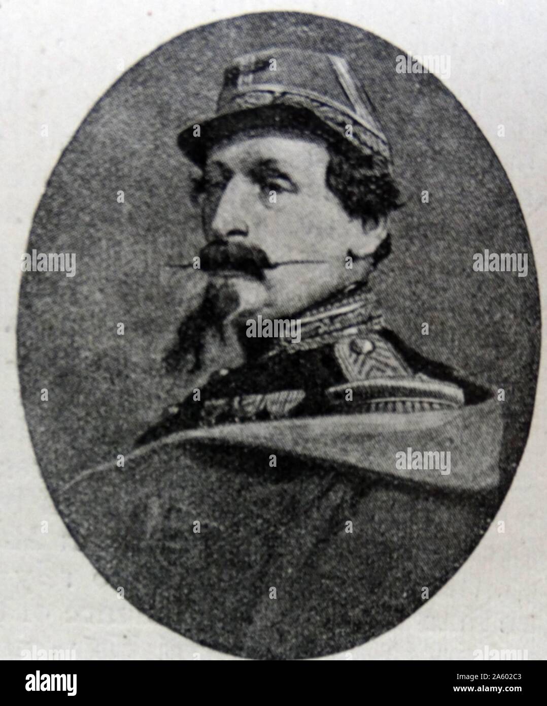 Porträt von Louis-Napoléon Bonaparte (1808-1873) Präsident der französischen zweiten Republik und als Napoleon III., der Kaiser des zweiten französischen Kaiserreichs. Vom 19. Jahrhundert Stockfoto