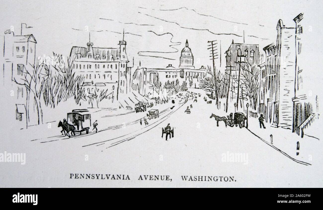 Grafik von Randolph Caldecott (1846-1886), ein britischer Künstler und Illustrator. Vom 19. Jahrhundert Stockfoto