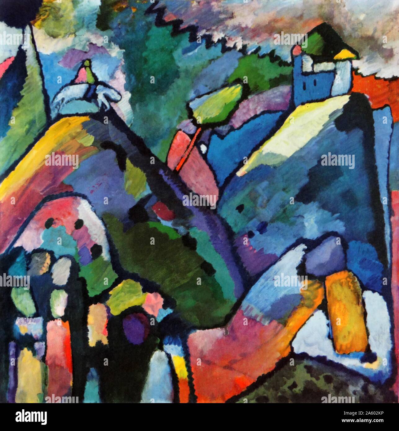 Improvisation 9, 1910, durch einflussreiche russische Maler und Kunsttheoretiker Wassily Kandinsky (1866 – 1944). Stockfoto
