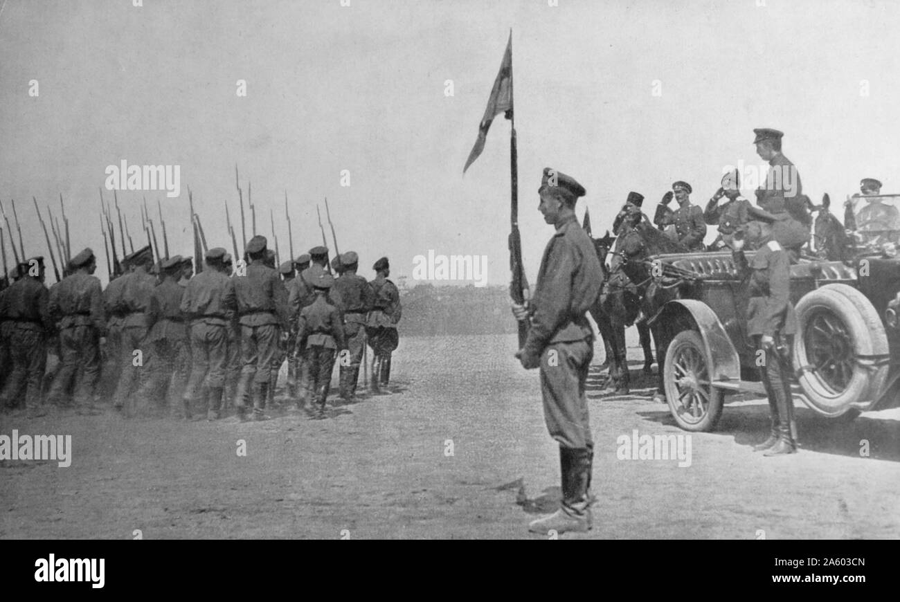 Foto von Alexander Fyodorovich Kerensky (1881 – 1970) russischer Jurist und Politiker, der zweite Minister-der russischen provisorischen Regierung Vorsitzender. Vom 20. Jahrhundert Stockfoto