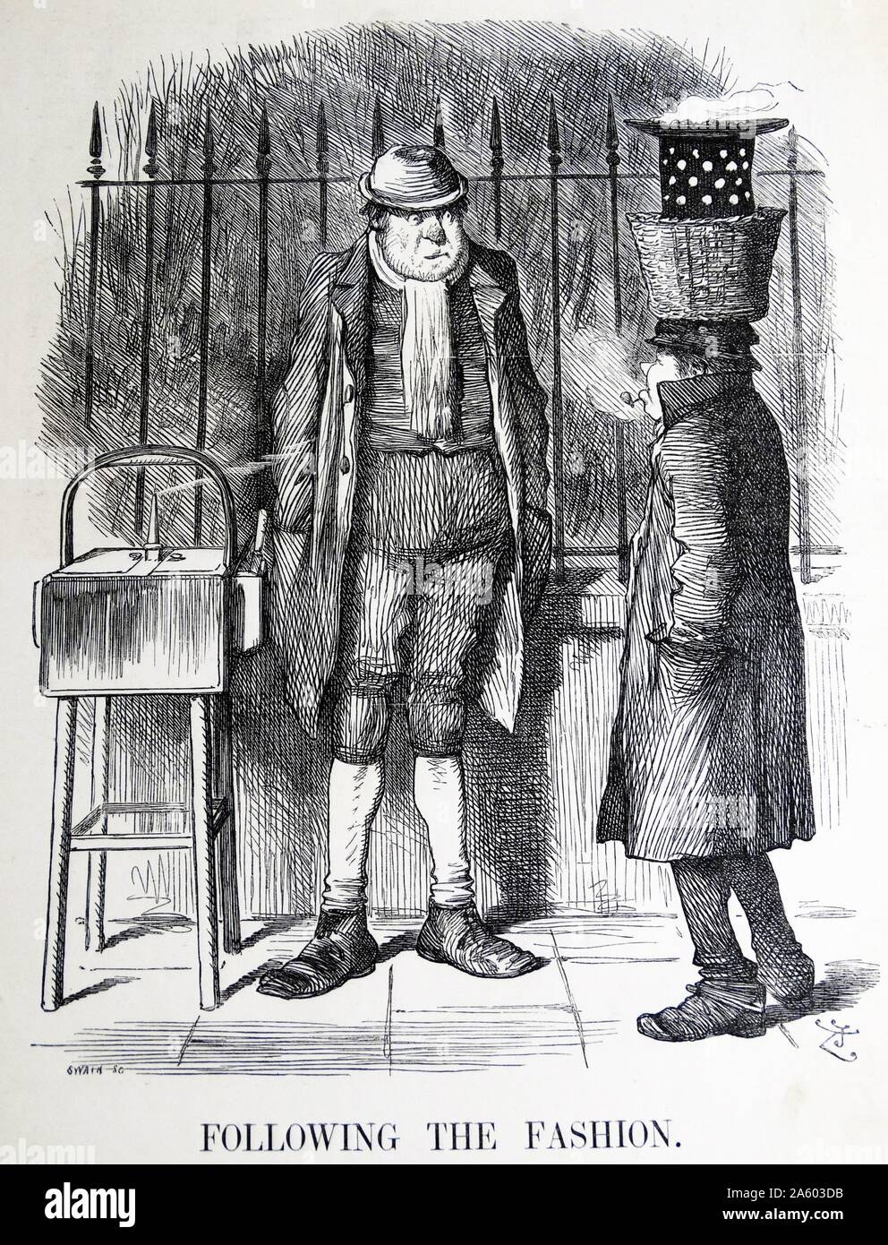 John Tenniel Cartoon mit dem Titel "Beschränkter Haftung Firmen". Von Sir John Tenniel (1820-1914), englischer Illustrator, grafische Humorist und Karikaturist. Vom 19. Jahrhundert Stockfoto
