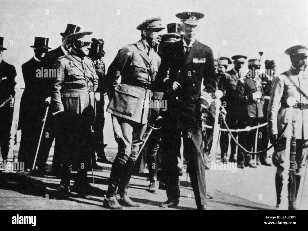 Foto von König Gustaf V von Schweden (1858-1950). Vom 20. Jahrhundert Stockfoto