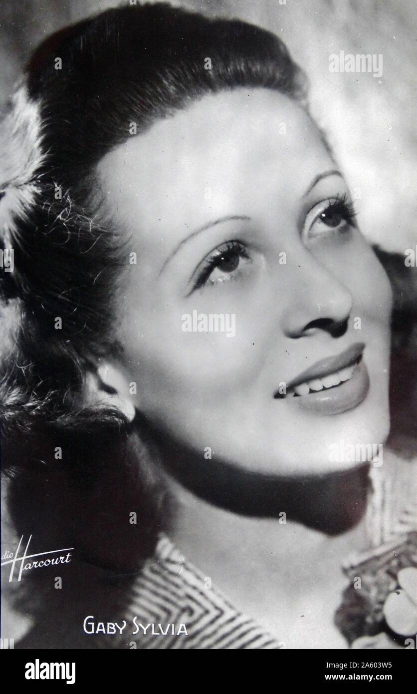 Gaby Sylvia (1920-1980), italienische Schauspielerin. Vom 20. Jahrhundert Stockfoto