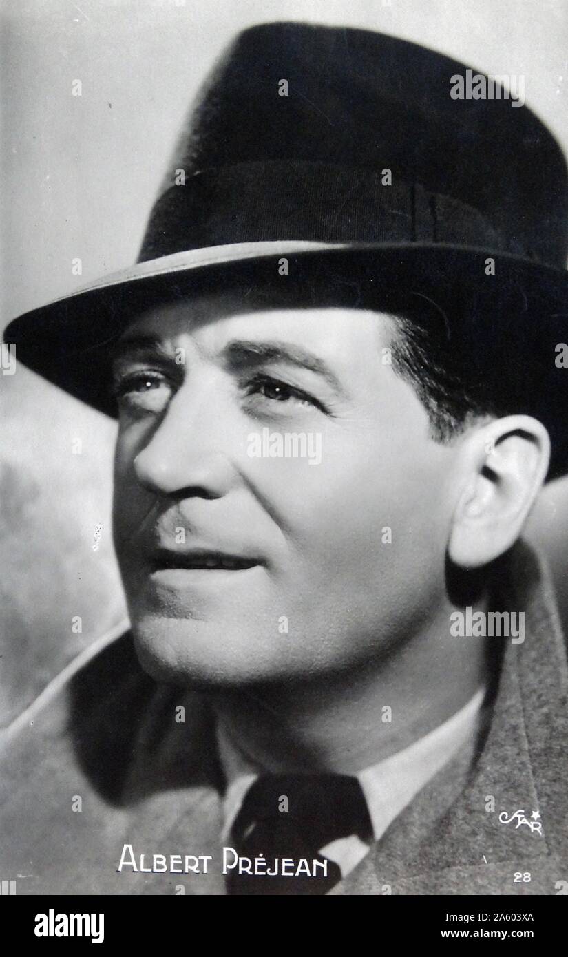 Albert Préjean (1894-1979), französischer Schauspieler und Veteran des ersten Weltkriegs. Vom 20. Jahrhundert Stockfoto