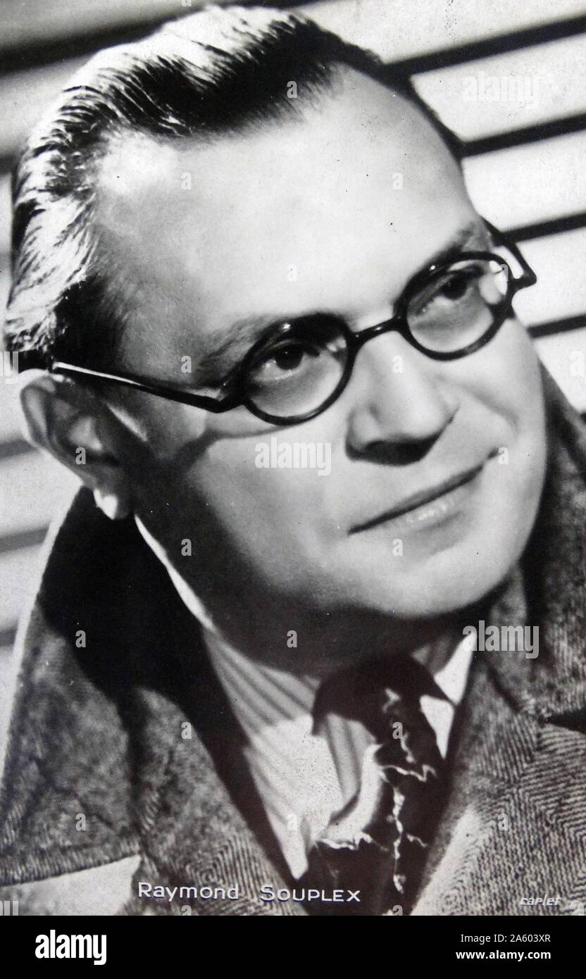 Raymond Souplex (1901 – 1972), französischer Schauspieler und Sänger. Vom 20. Jahrhundert Stockfoto