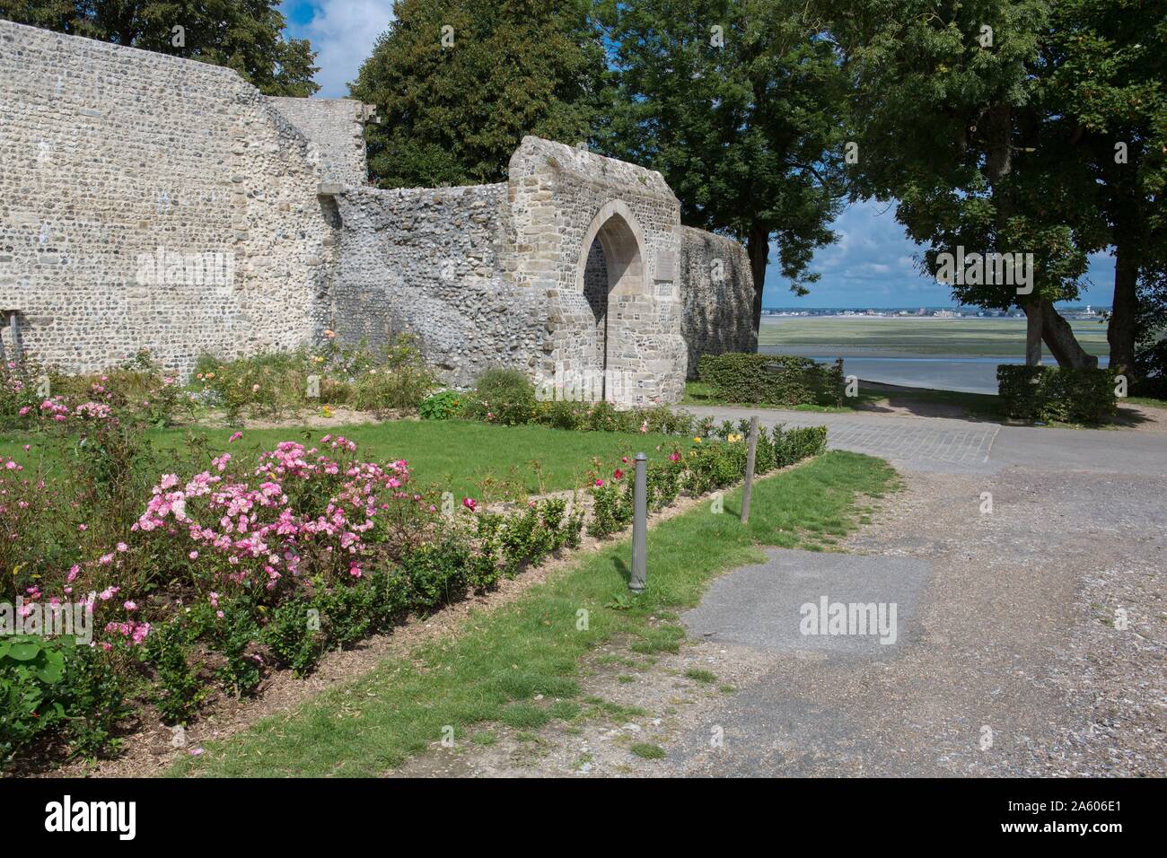 Frankreich, Somme, Baie de Somme, Saint Valery sur Somme, oberen Teil der Stadt, Porte Jeanne d'Arc Stockfoto