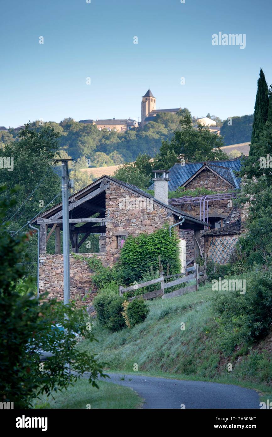 Frankreich, Parc des Grands Causses, Gorges du Tarn, Brousse-le-Château, Ferienhaus, Stockfoto