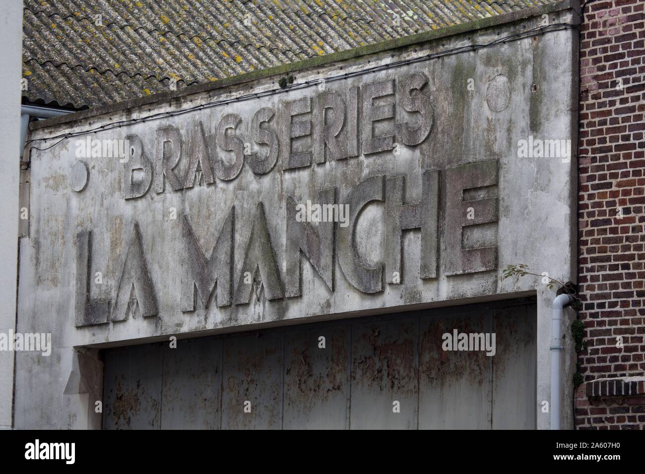 Frankreich, Pays de Caux, Dieppe, Überreste der Brasserie La Manche (Überreste), rue Théophile Gelée, Stockfoto