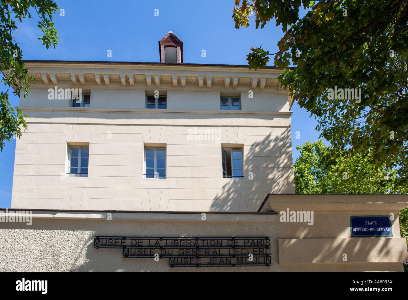 Frankreich, Paris, Denfert Rochereau, neue Musée de la Libération, Avenue Du Colonel Henri Rol Tanguy Stockfoto