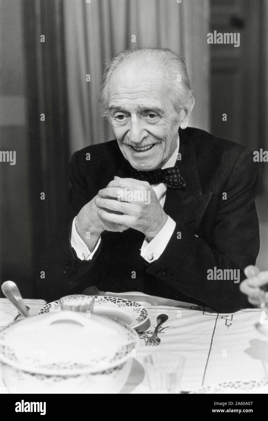 Portrait des französischen Schauspieler und Regisseur Louis Ducreux. Ca. 1985 Stockfoto