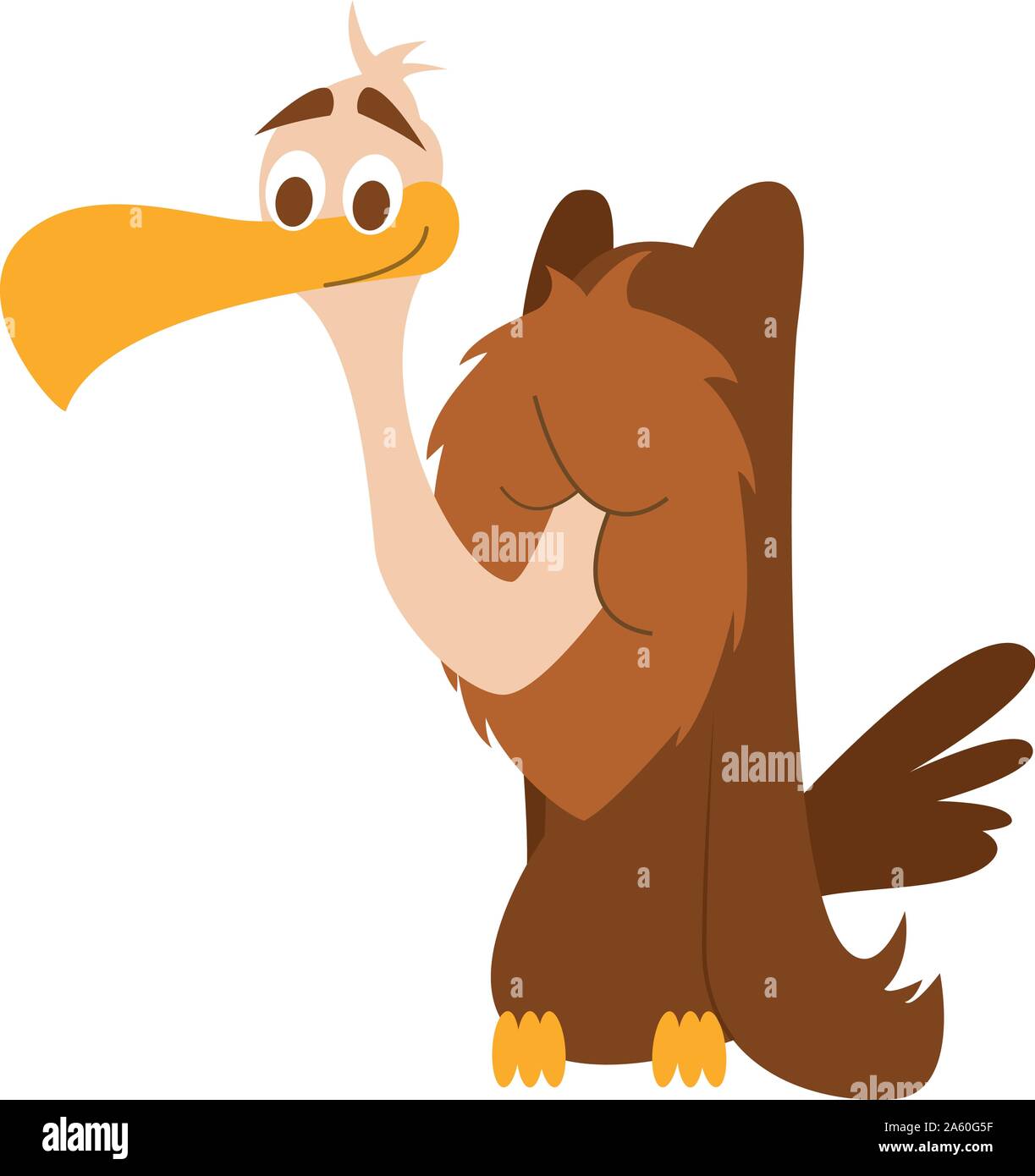 Cute cartoon Geier Vector Illustration Stock Vektor