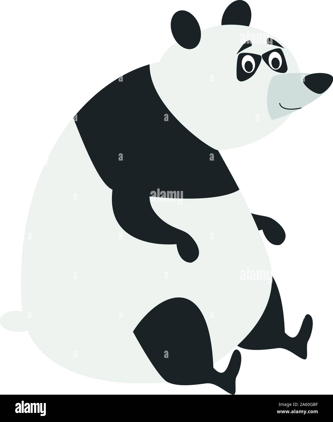 Cute cartoon panda Vector Illustration Stock Vektor