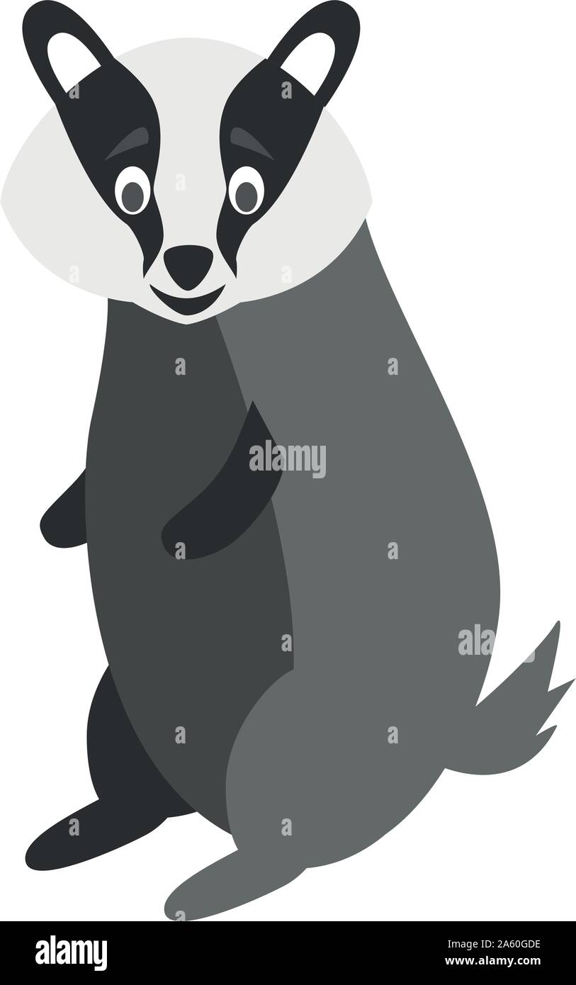 Cute cartoon Badger Vector Illustration Stock Vektor