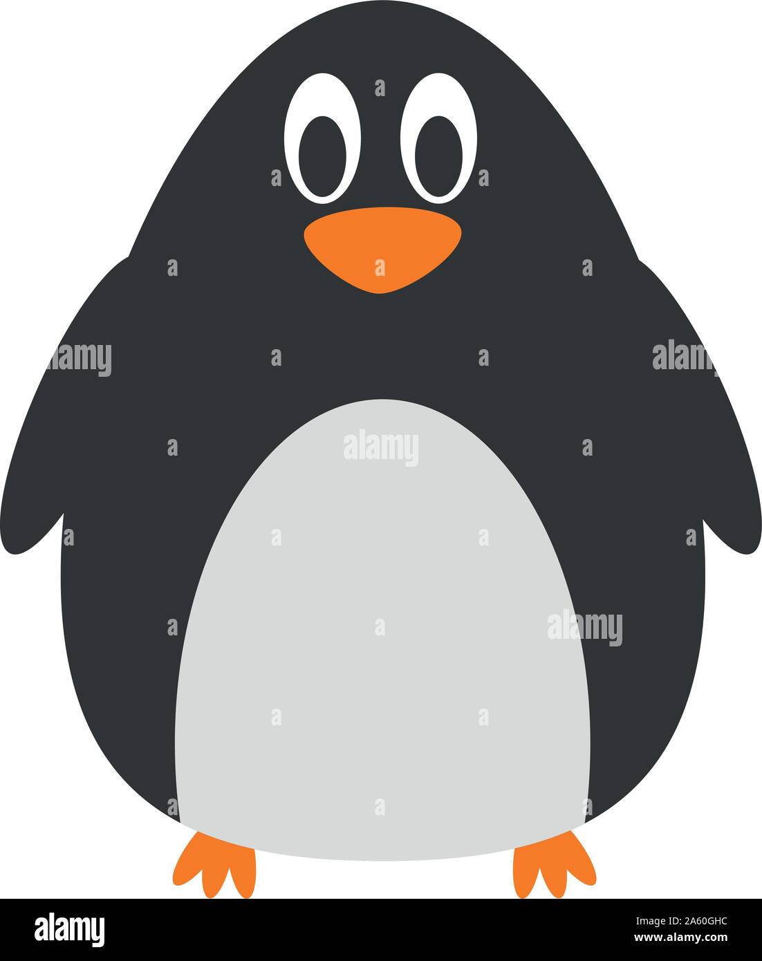 Cute cartoon penguin Vector Illustration Stock Vektor