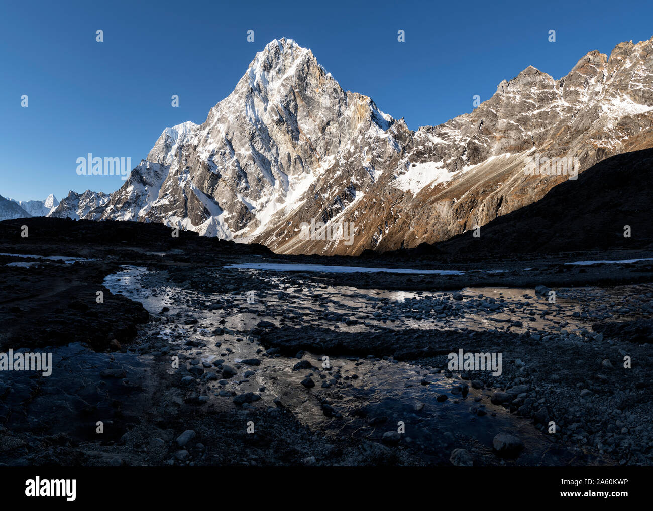 Cho La Pass, Cholatse, Sagarmatha National Park, Everest Base Camp trek, Nepal Stockfoto