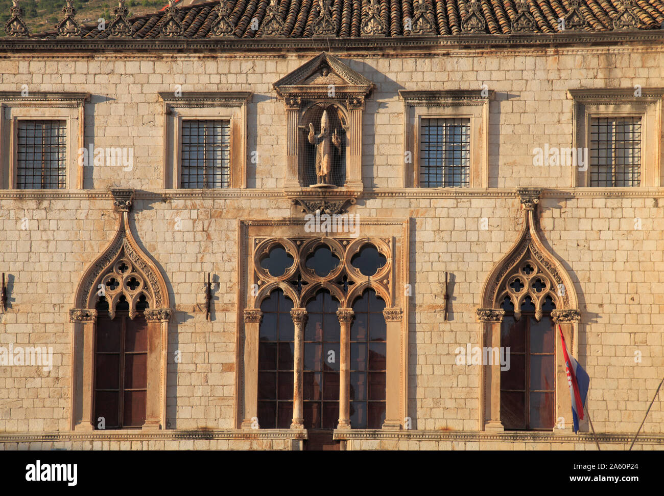 Kroatien, Dubrovnik, Sponzapalast, Sehenswürdigkeiten Denkmal, Stockfoto