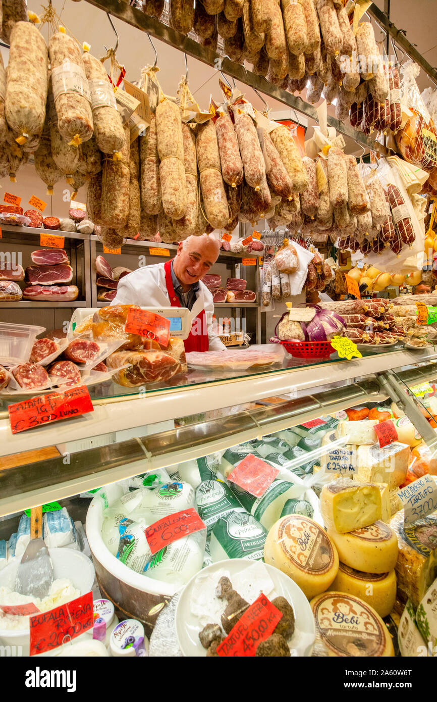 Der Mercato Centrale, Florenz, Toskana, Italien, Europa Stockfoto