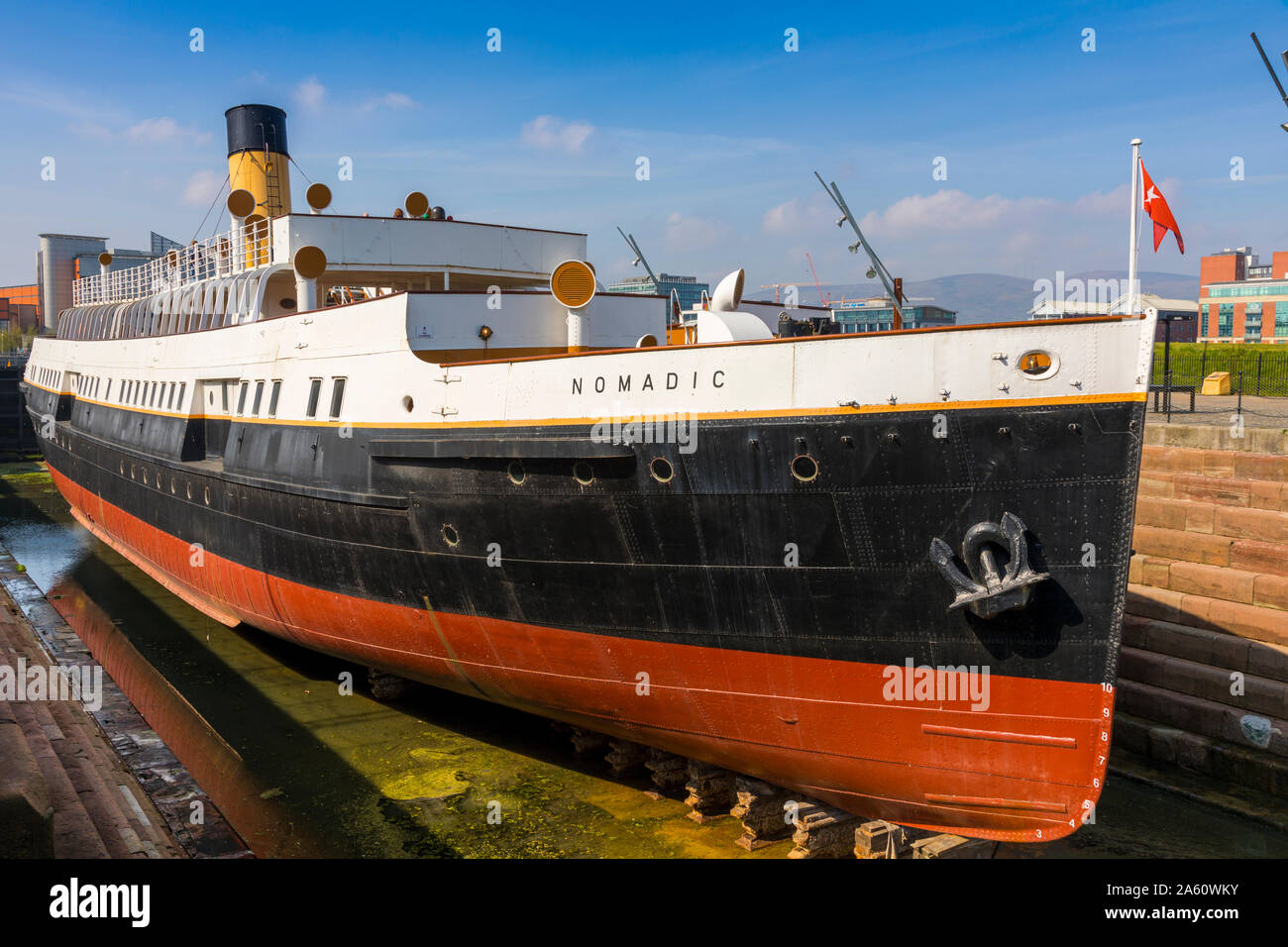 SS Nomadic, Belfast, Ulster, Nordirland, Großbritannien, Europa Stockfoto