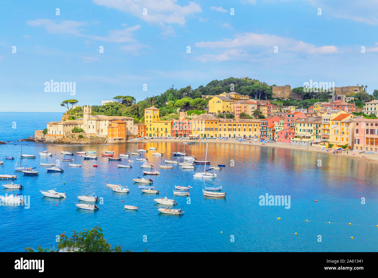 Bucht der Stille, Sestri Levante, Ligurien, Italien, Europa Stockfoto