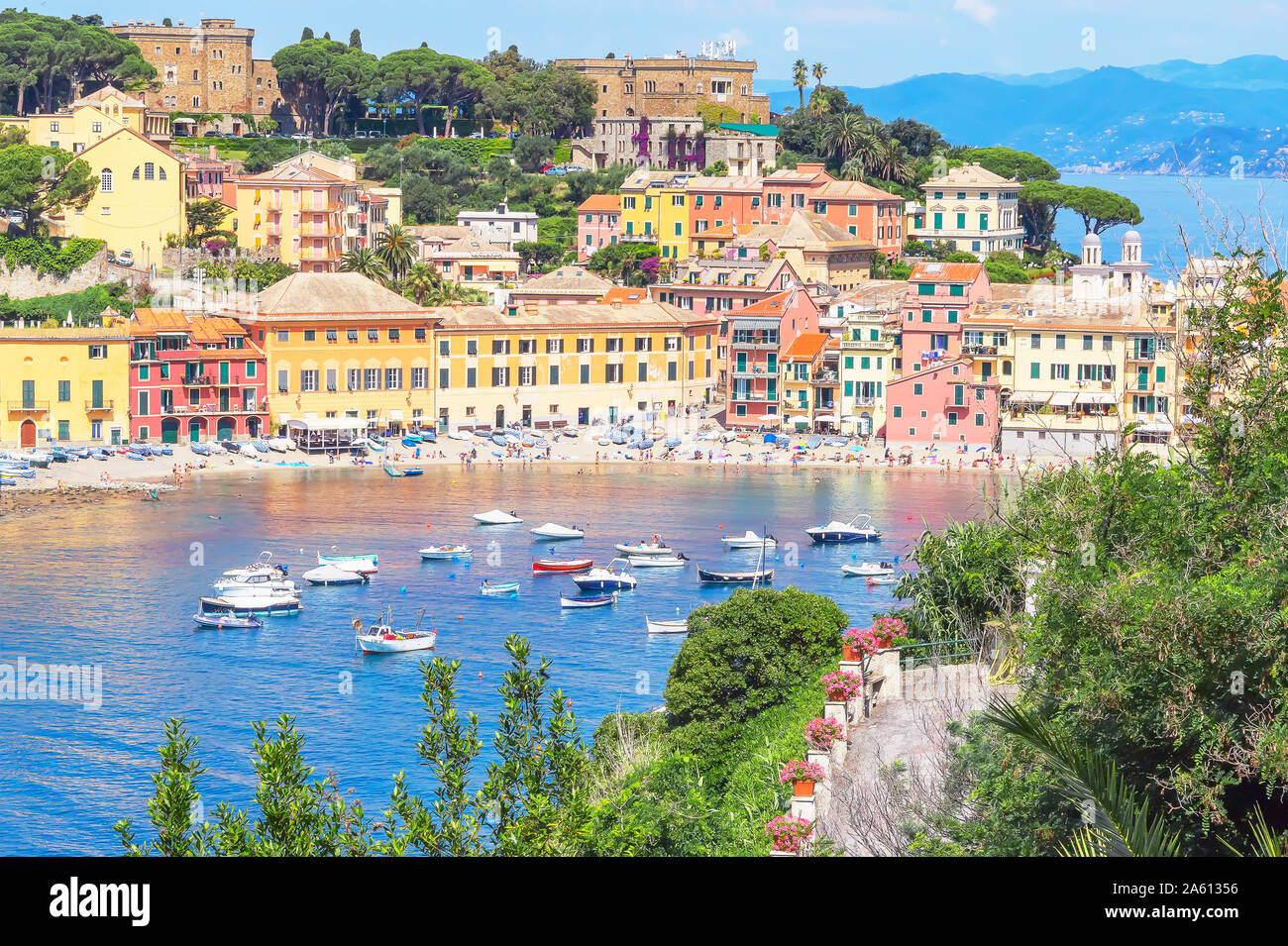 Bucht der Stille, Sestri Levante, Ligurien, Italien, Europa Stockfoto