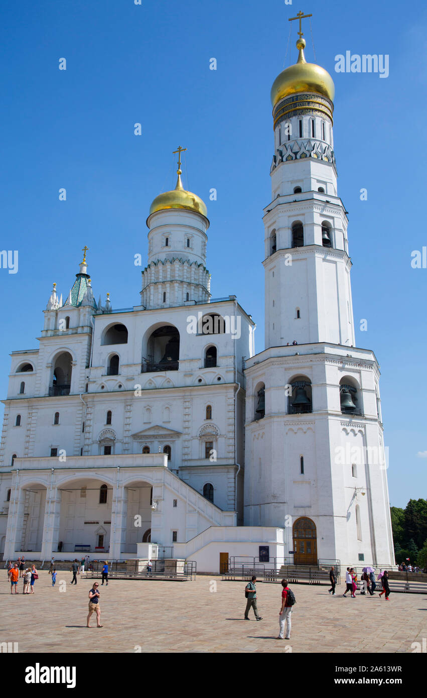 Glockenturm "Iwan der Große", Kreml, UNESCO-Weltkulturerbe, Moskau, Russland, Europa Stockfoto