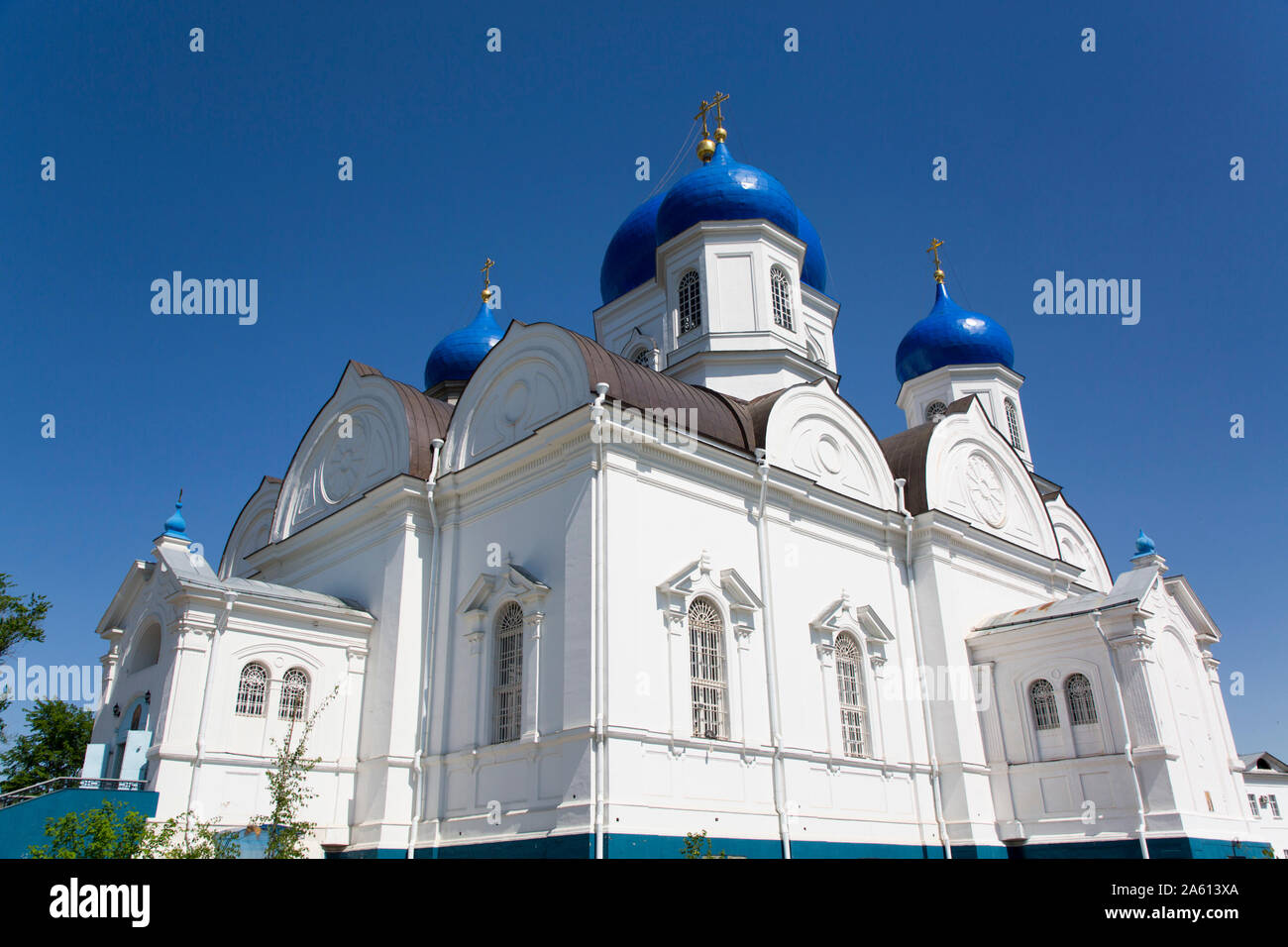 Unsere Liebe Frau von Svyato-Bogolyubsky Bogolyubovo Kathedrale, Kloster, nördlich von Wladimir, Russland, Europa Stockfoto