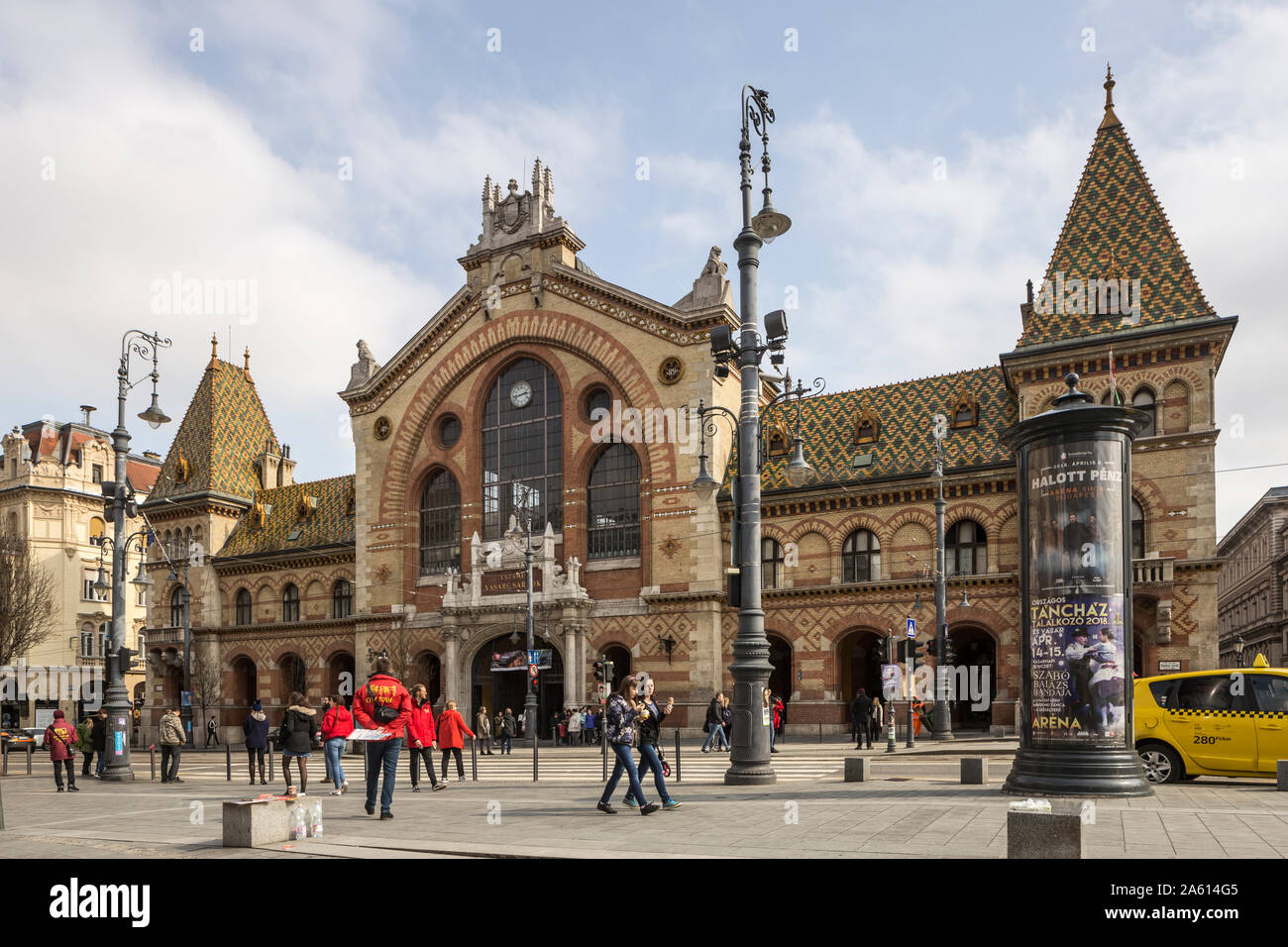 Die große Markthalle in Budapest, Ungarn, Europa Stockfoto