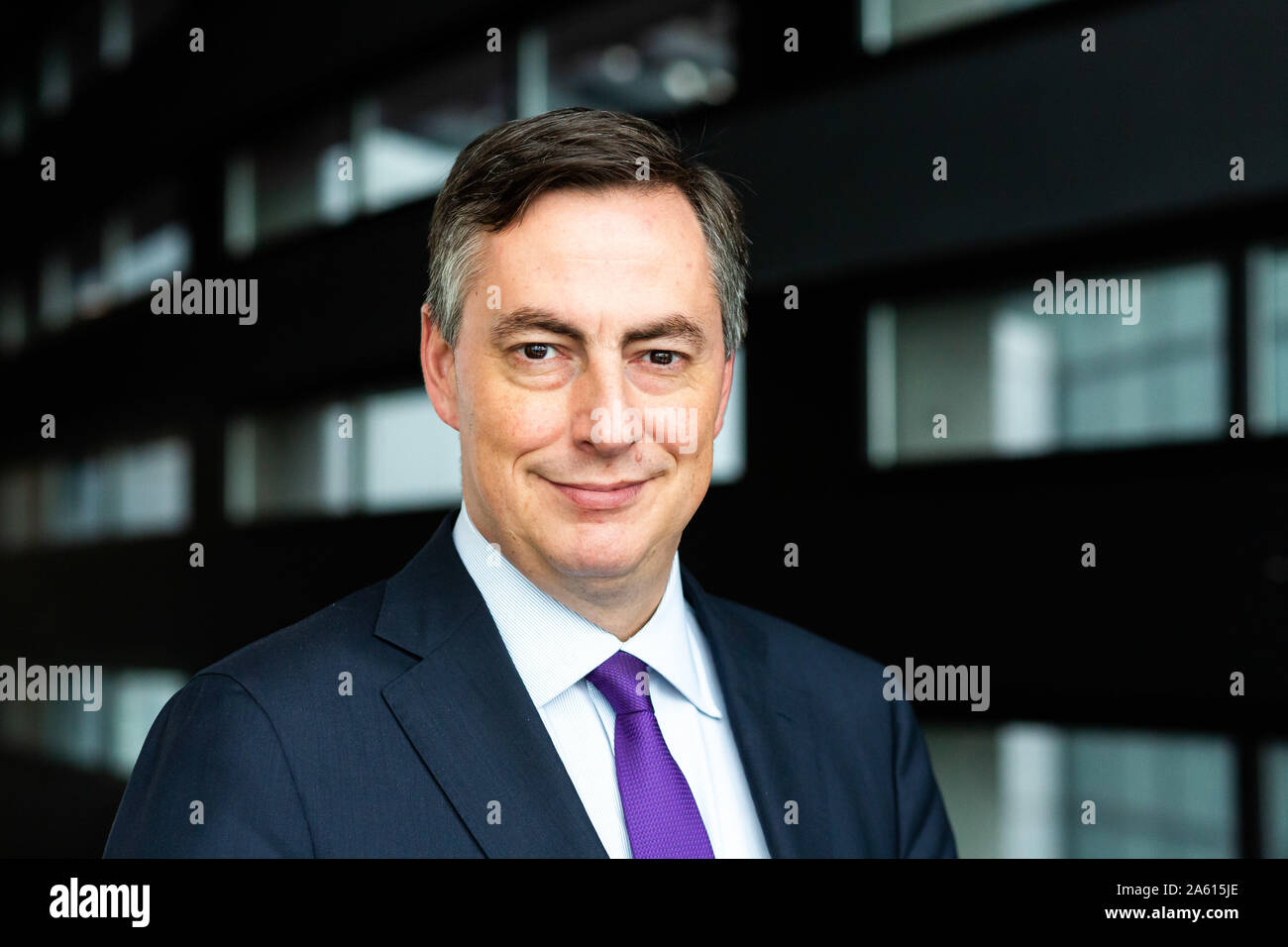 Eingereicht. - 23. Oktober 2019 Frankreich (Frankreich), Straßburg: David McAllister (CDU/EVP-Fraktion) steht im Gebäude des Europäischen Parlaments. Foto: Philipp von Ditfurth/dpa Stockfoto