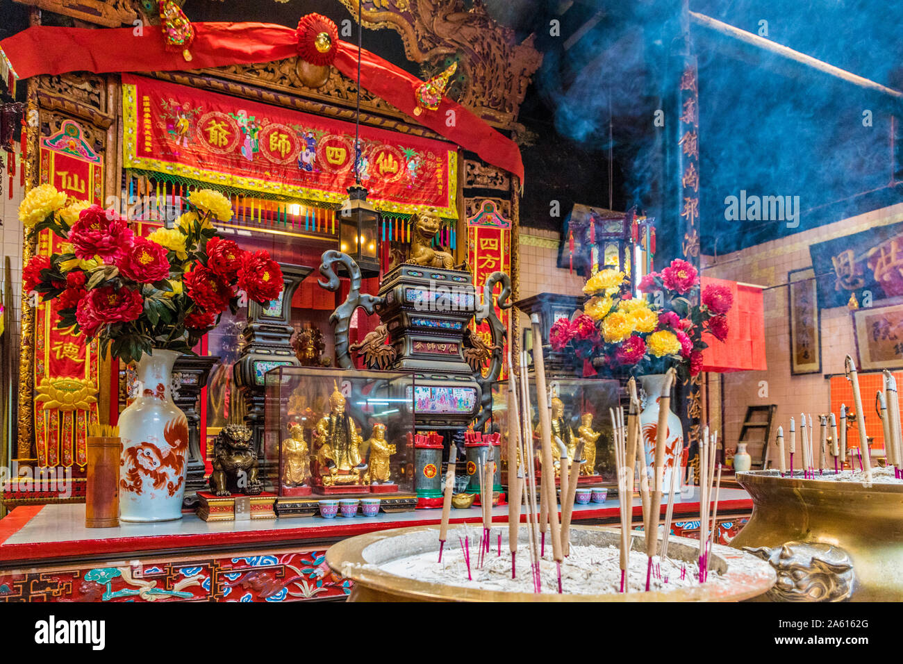 Sünde Sze Si Ya Tempel in Kuala Lumpur, Malaysia, Südostasien, Asien Stockfoto