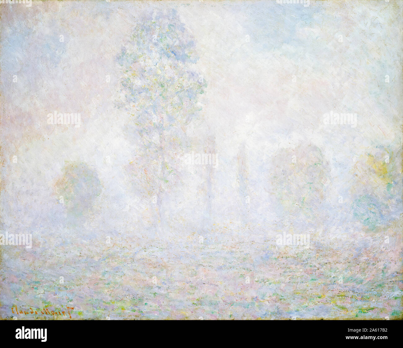 Claude Monet, Morgen Haze, Landschaftsmalerei, 1888 Stockfoto