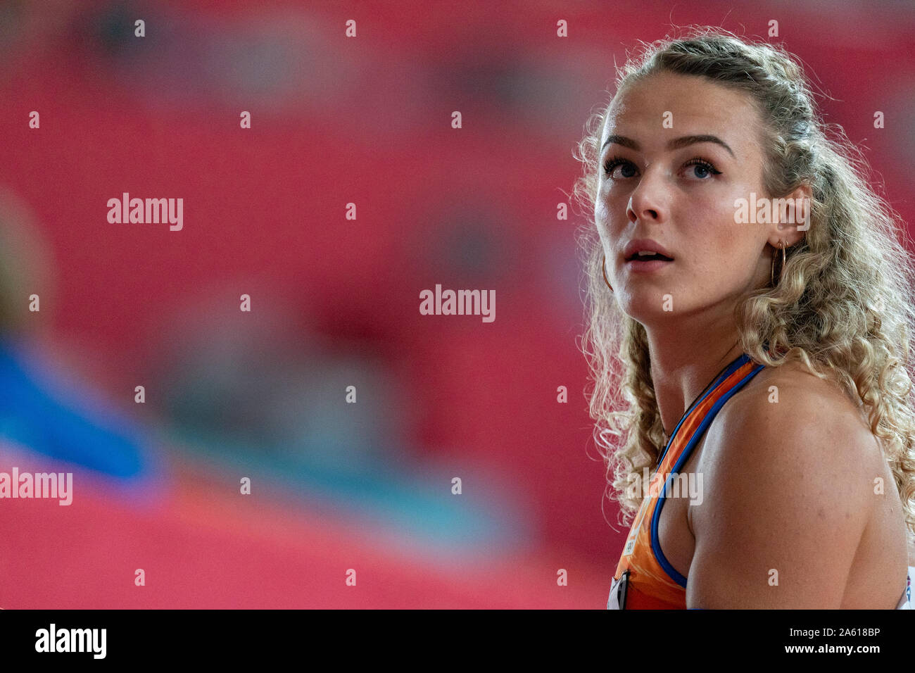 Vom 6. Oktober 2019 Doha, Katar Leichtathletik WM 2019 IAAF Leichtathletik Weltmeisterschaften 2019 Lieke KLAVER Stockfoto