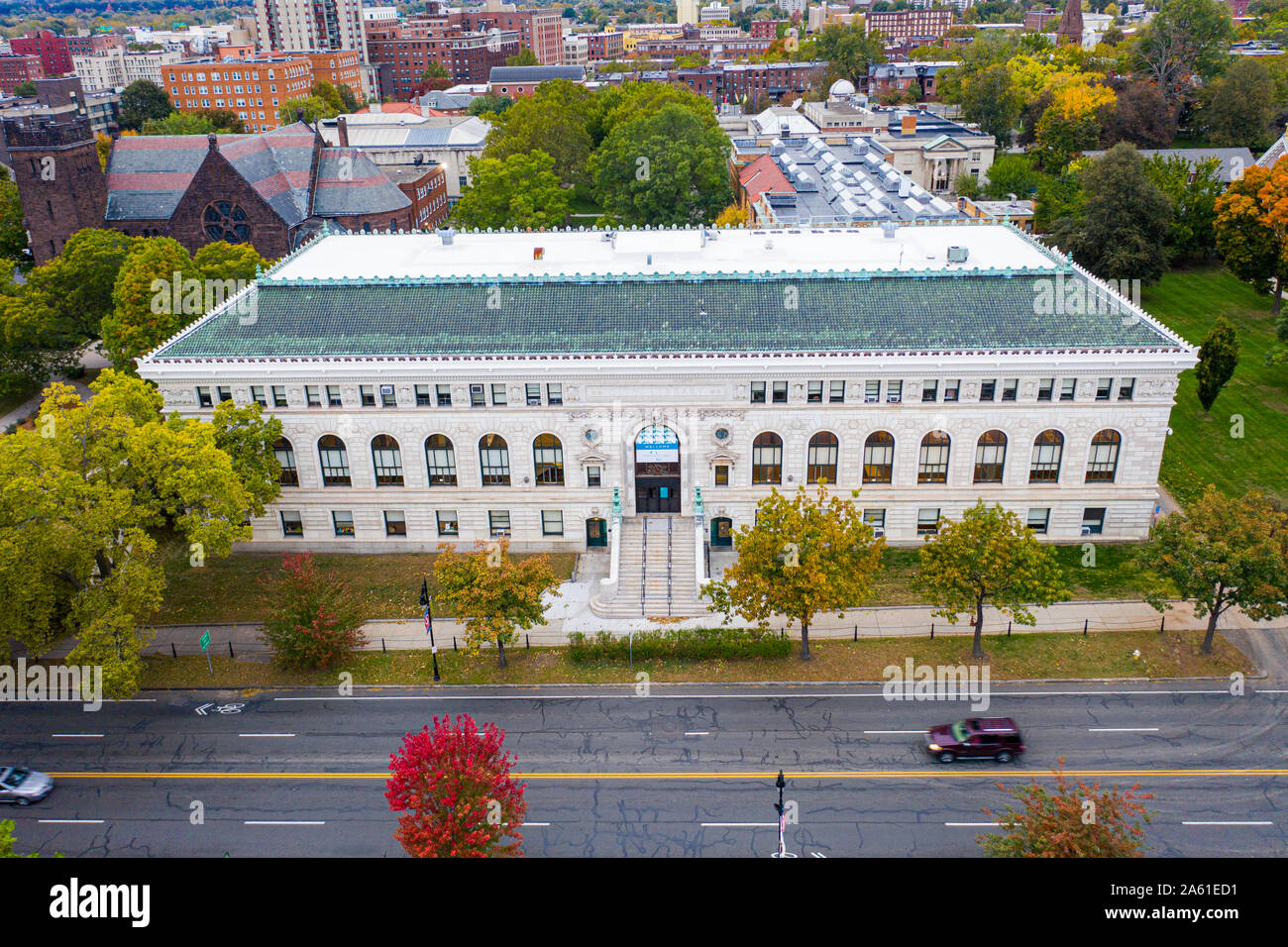 Springfield Central Library, Springfield, Massachusetts, USA Stockfoto