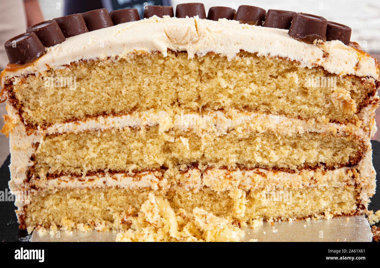 Rolo Sahnetorte Stockfoto