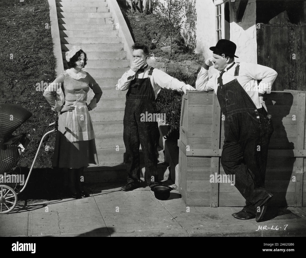 Stan Laurel, Oliver Hardy, "Music Box" (1932) MGM Datei Referenz #33848-962 THA Stockfoto