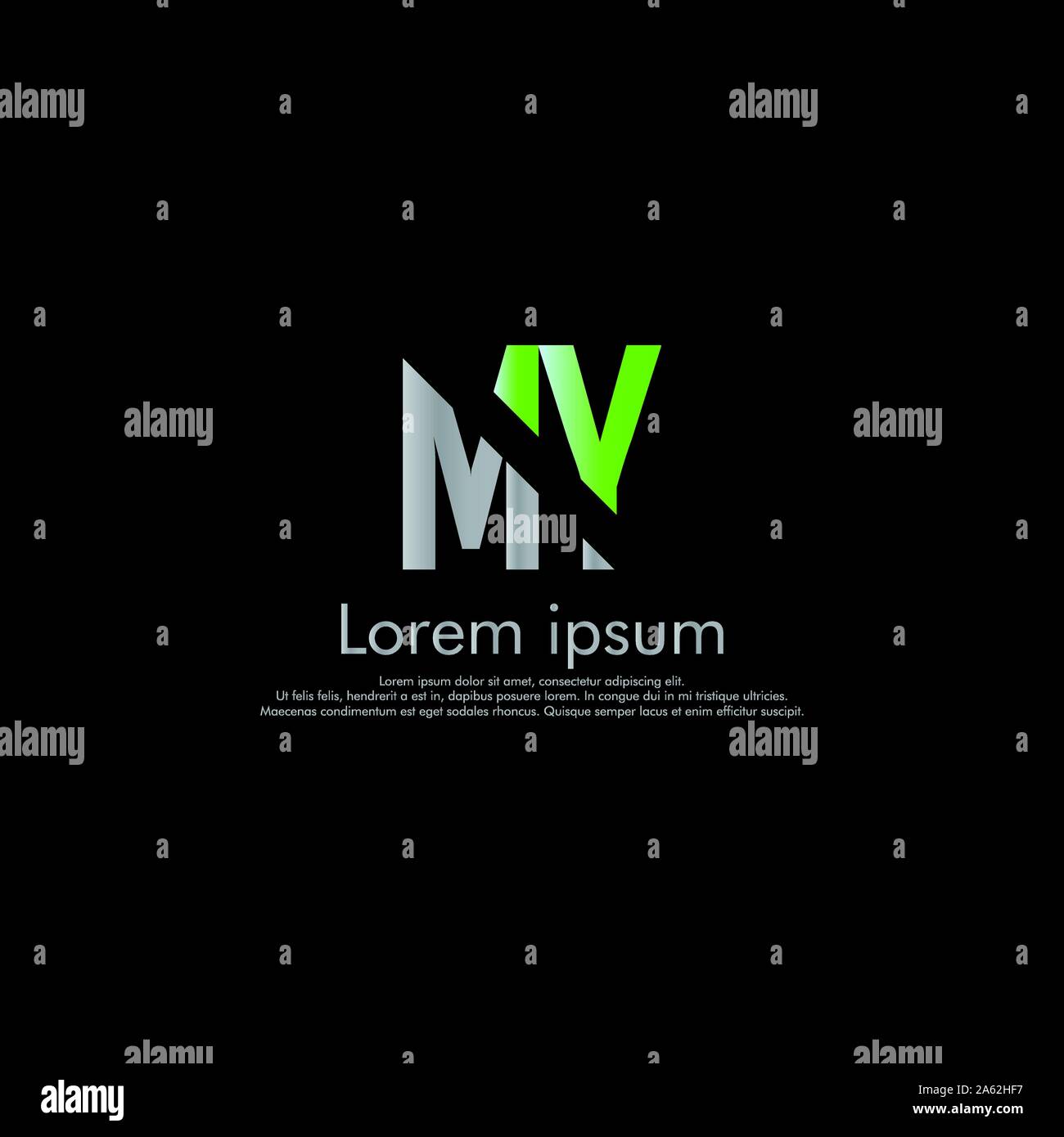 M Y MEINE Vektor erste abstrakte logo Konzept Stock Vektor