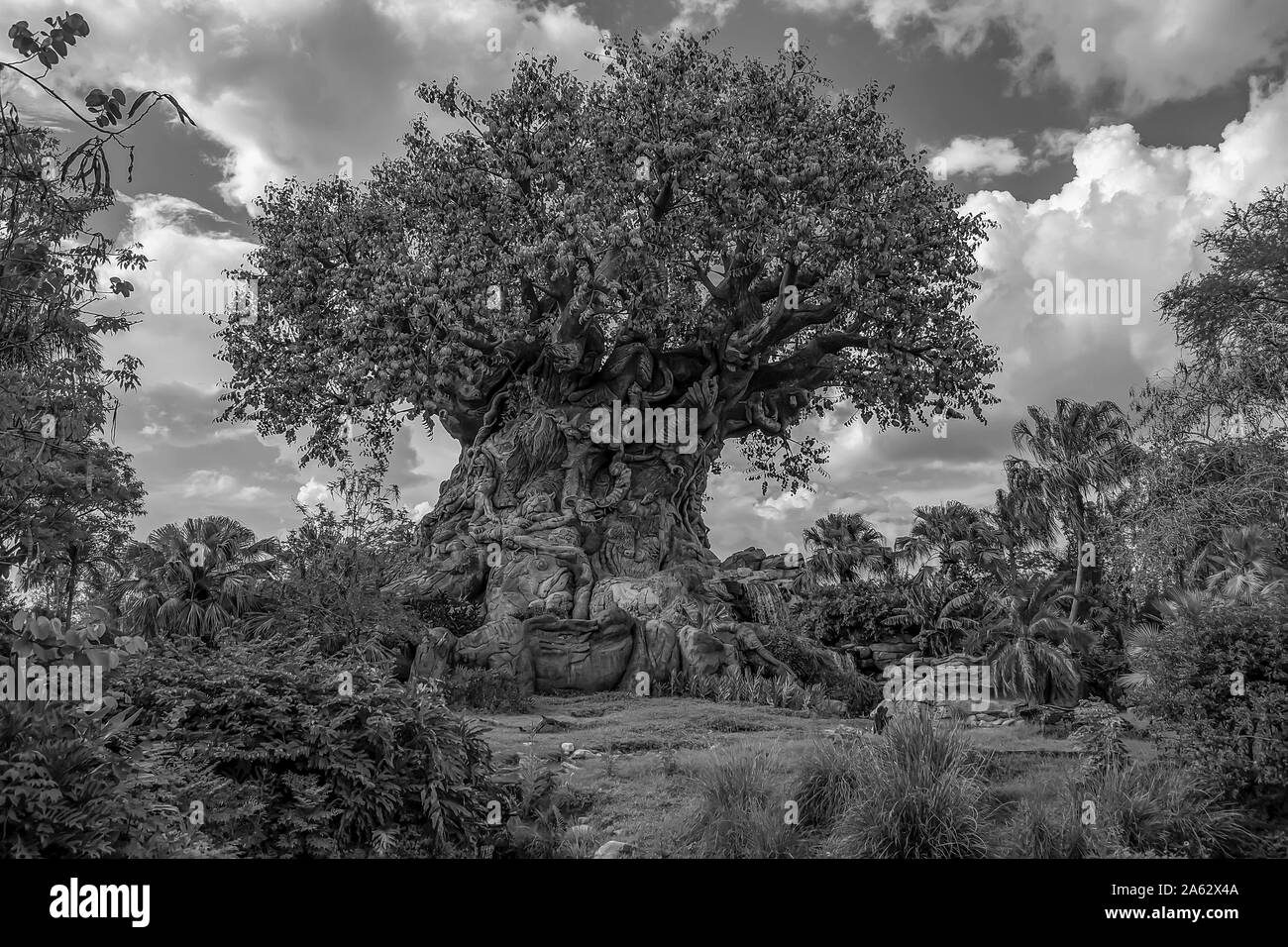 Orlando, Florida. Mai 03, 2019. Schöne Aussicht der Baum des Lebens an Animal Kingdom in Walt Disney World Area Stockfoto