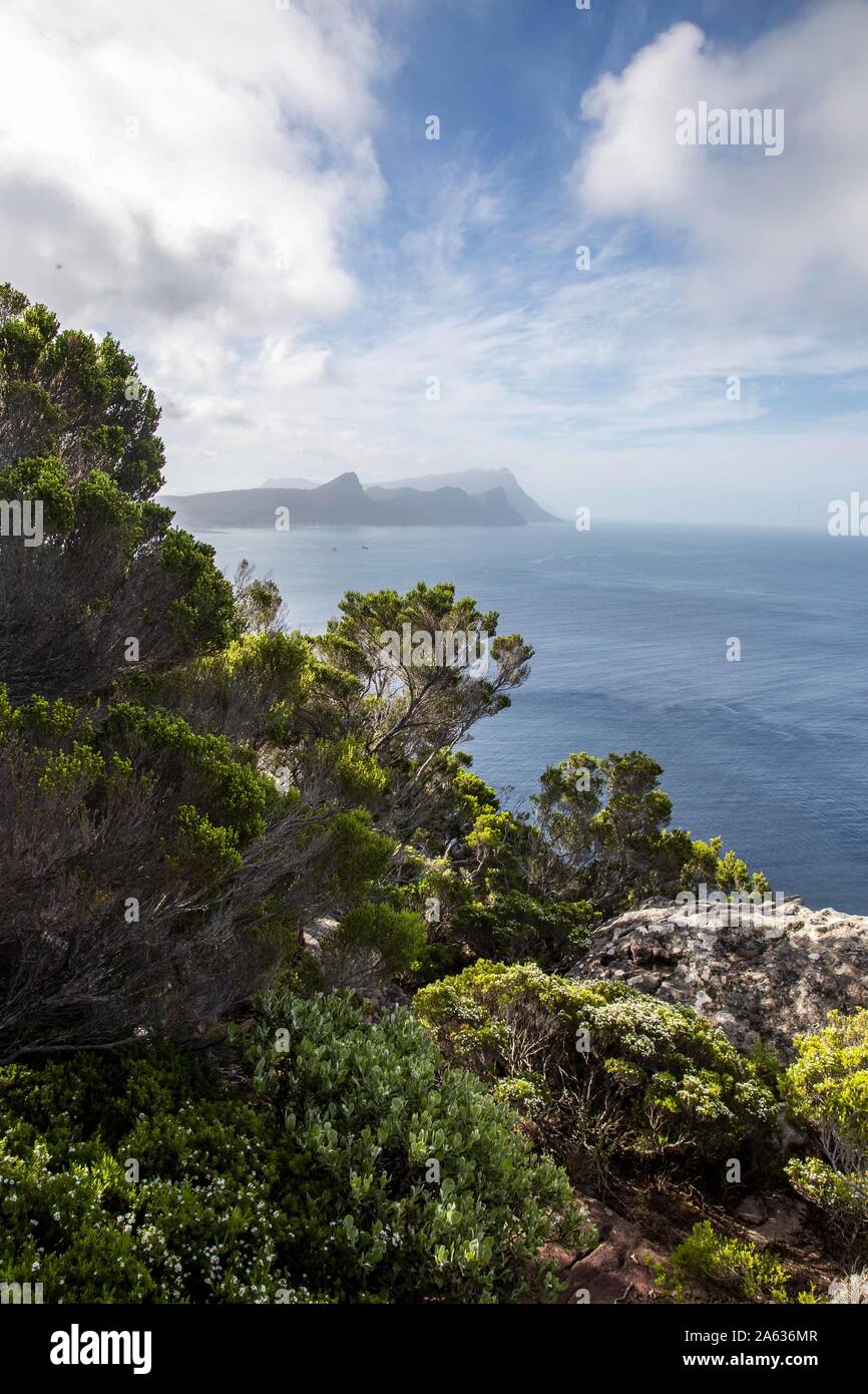 Kap der Guten Hoffnung, Kap der Guten Hoffnung, Blick über das Meer, Western Cape, Kapstadt, Südafrika Stockfoto