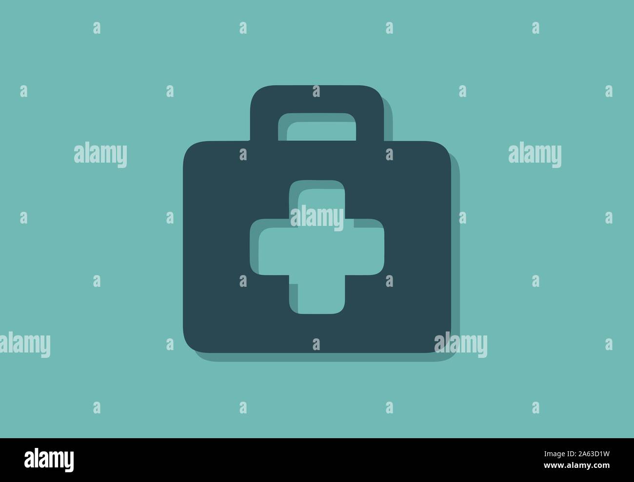 Medizinischen Fall Symbol, vector illustration symbol Stock Vektor