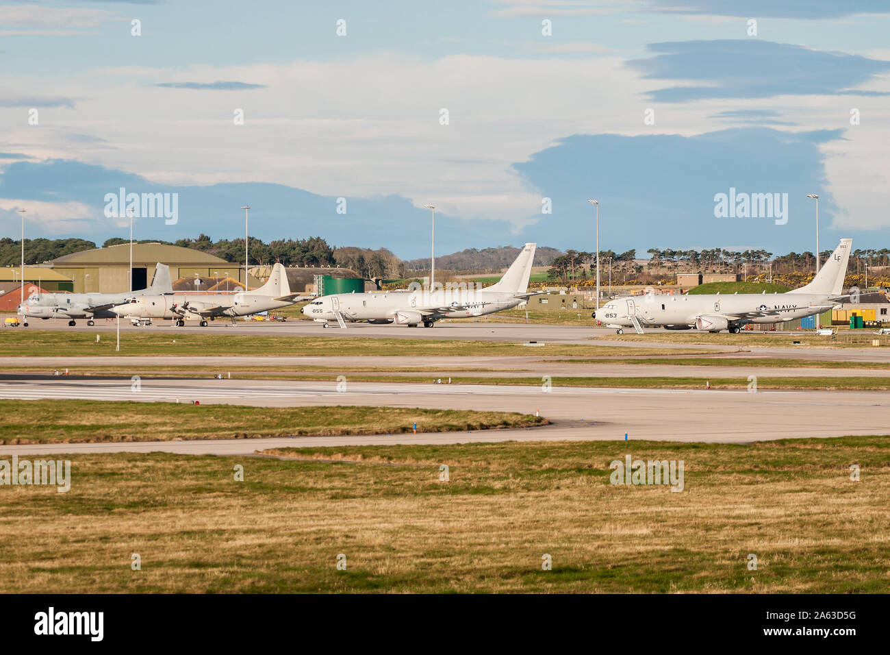 Gemeinsame Krieger Übung an RAF Lossiemouth Stockfoto